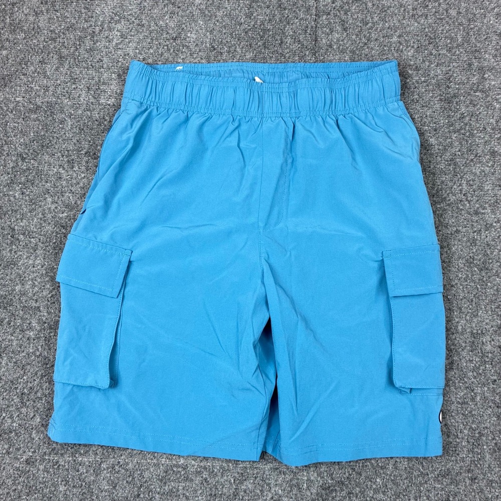 Champion Mens Size Small W30 Blue Cargo Shorts Elastic Waist Athletic